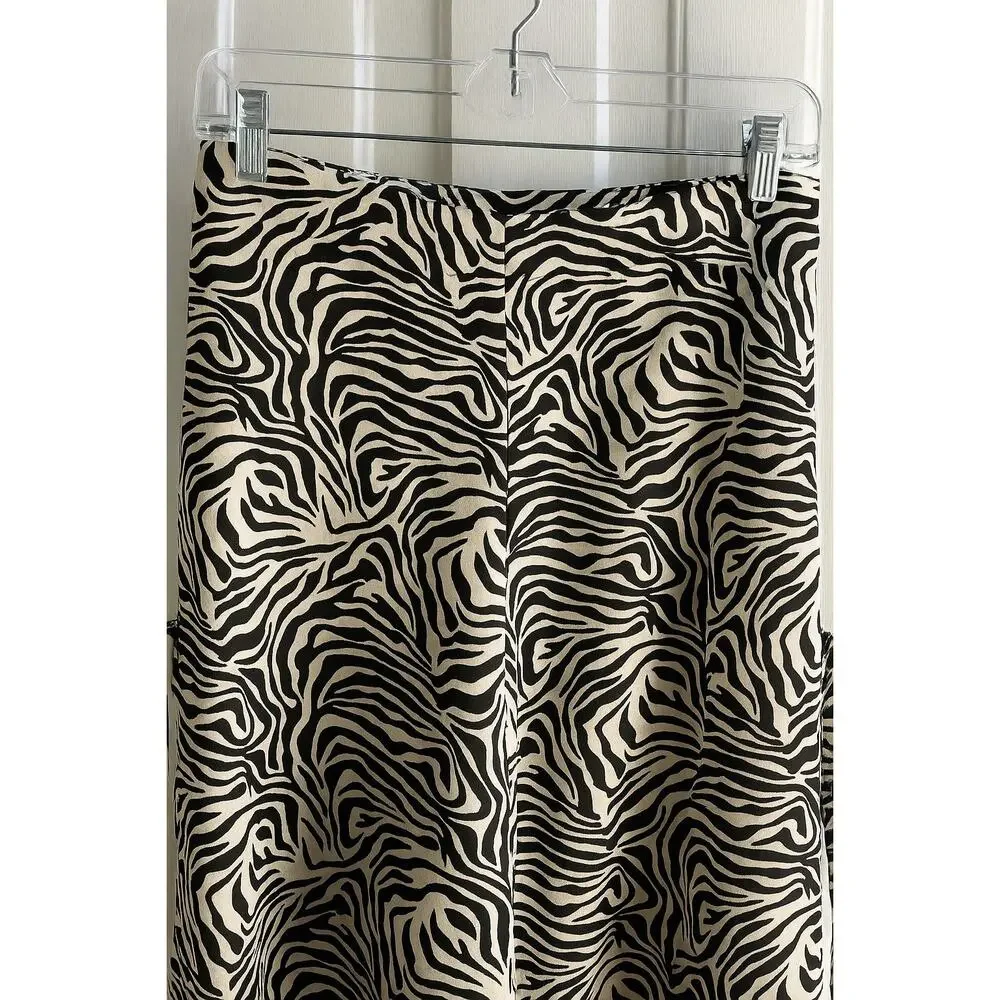Free People x Nigel Preston Side Tie Zebra Pants Size Medium